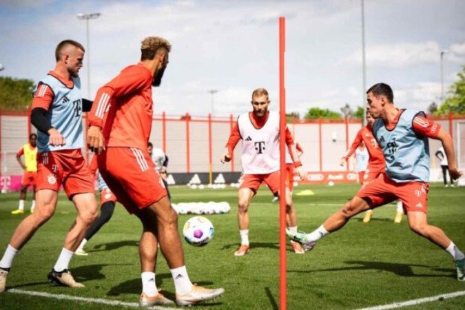 Bayern faz o último treino antes do duelo com Eintracht. Bávaros são favoritos. Mas os rivais estão em boa fase - (crédito: Foto: Divulgação/Bayern) Bayern faz o último treino antes do duelo com Eintracht. Bávaros são favoritos. Mas os rivais estão em boa fase - (crédito: Foto: Divulgação/Bayern)
