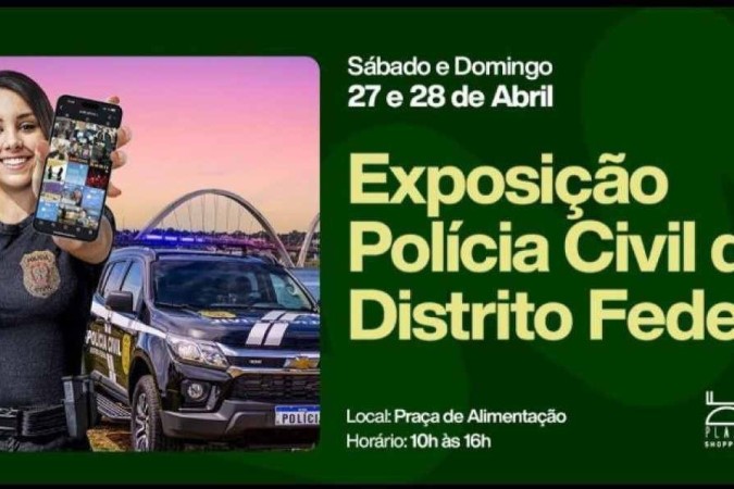 A exposição é uma comemoração ao dia do Policial Civil (21 de abril)  -  (crédito: Divulgação/PCDF)