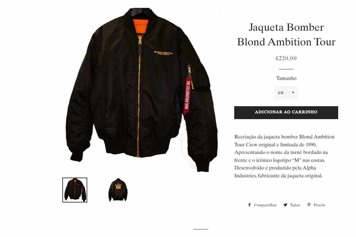 Jaqueta Bomber Blond Ambition Tour