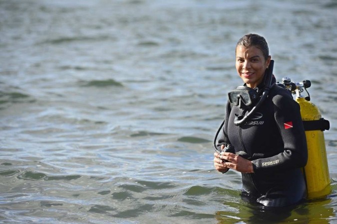 Débora Costa, 3º sargento do Corpo de Bombeiros -  (crédito:  Marcelo Ferreira/CB/D.A Press)