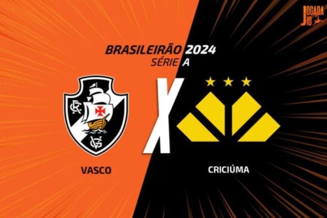 Vasco x Criciúma -  (crédito: Foto:  Arte Jogada10)