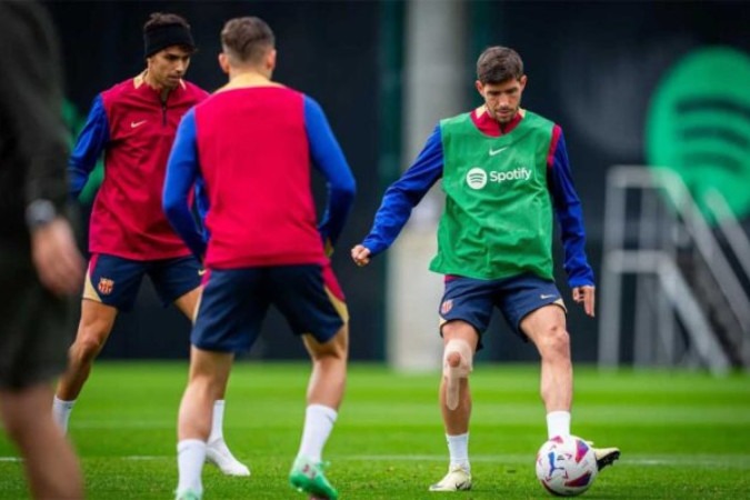  Treino do Barcelona - Divulga....o
     -  (crédito: Foto: Reprodução do X @valenciacf)