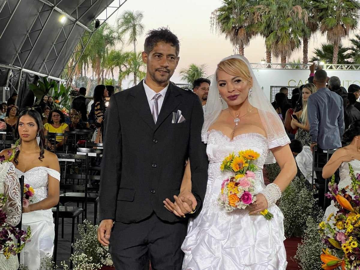  28/04/2024/Casamento comunitário no pontão lago sul- Casal Lilian Melo e Gilberto Melo