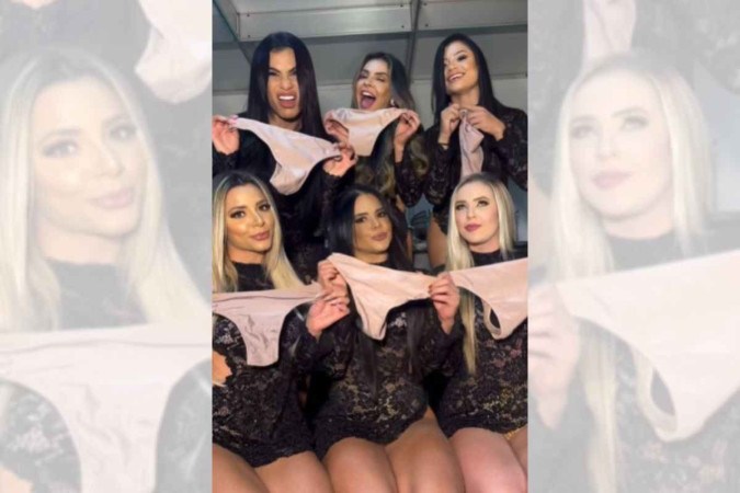 Em um vídeo publicado no Instagram, o grupo de bailarinas rebateu as críticas e afirmaram que usam roupas íntimas nos shows -  (crédito: Reprodução Instagram)