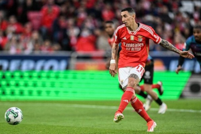 Di María marcou 16 gols com a camisa do Benfica nesta temporada - Foto: Filipe Amorim/AFP via Getty Images -  (crédito: Filipe Amorim/AFP via Getty Images)