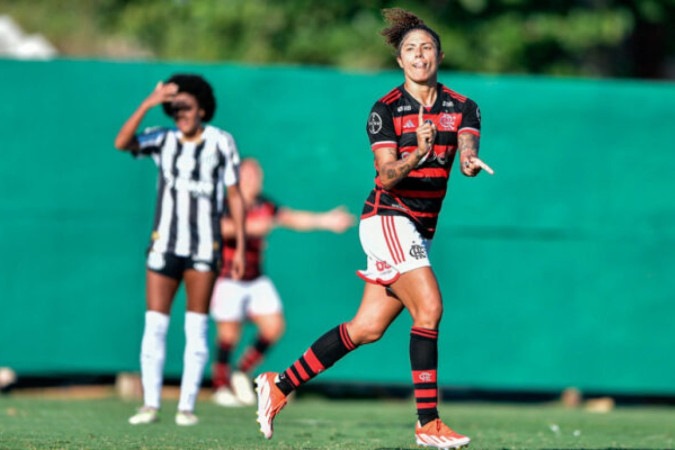 Flamengo vence o Santos -  (crédito: Foto: Staff Images / CONMEBOL)