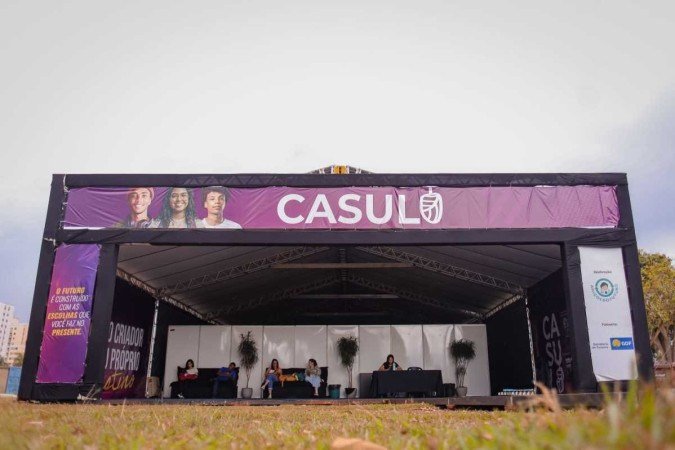 Estrutura montada próximo à Rodoviária do Plano Piloto reunirá alunos dos cursos de formação do Projeto Casulo
- (crédito: Divulgação ) Estrutura montada próximo à Rodoviária do Plano Piloto reunirá alunos dos cursos de formação do Projeto Casulo
- (crédito: Divulgação )
