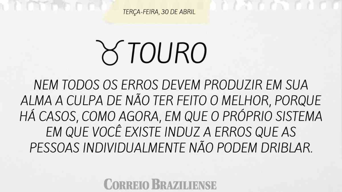 TOURO | 30 DE ABRIL