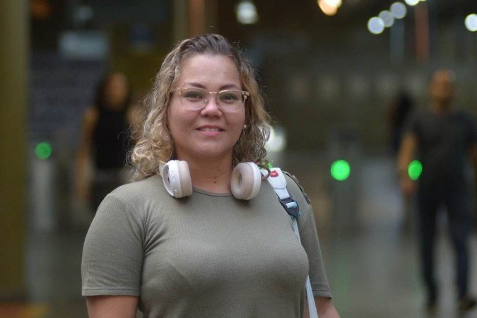 Natalia mora em Planaltina e usa o metrô para se deslocar ao Guará