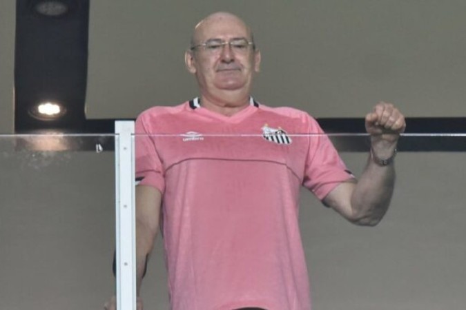 AndrÃ©s Rueda era o presidente do Santos atÃ© o fim de 2023 -  (crédito: Foto: Ivan Storti/Santos FC)