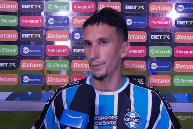 Dodi valorizou empate do Grêmio fora de casa na Copa do Brasil - (crédito: Foto: Reprodução/Prime Video) Dodi valorizou empate do Grêmio fora de casa na Copa do Brasil - (crédito: Foto: Reprodução/Prime Video)