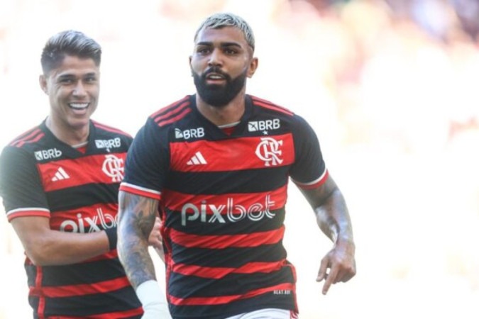 Gabigol em campo pelo Flamengo -  (crédito: Foto: Divulgação/Flamengo)