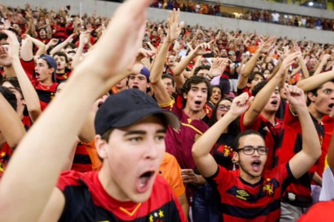 Torcida do Sport é unida com a do Cruzeiro  -  (crédito:  Foto: Anderson Stevens/Sport Club do Recife)