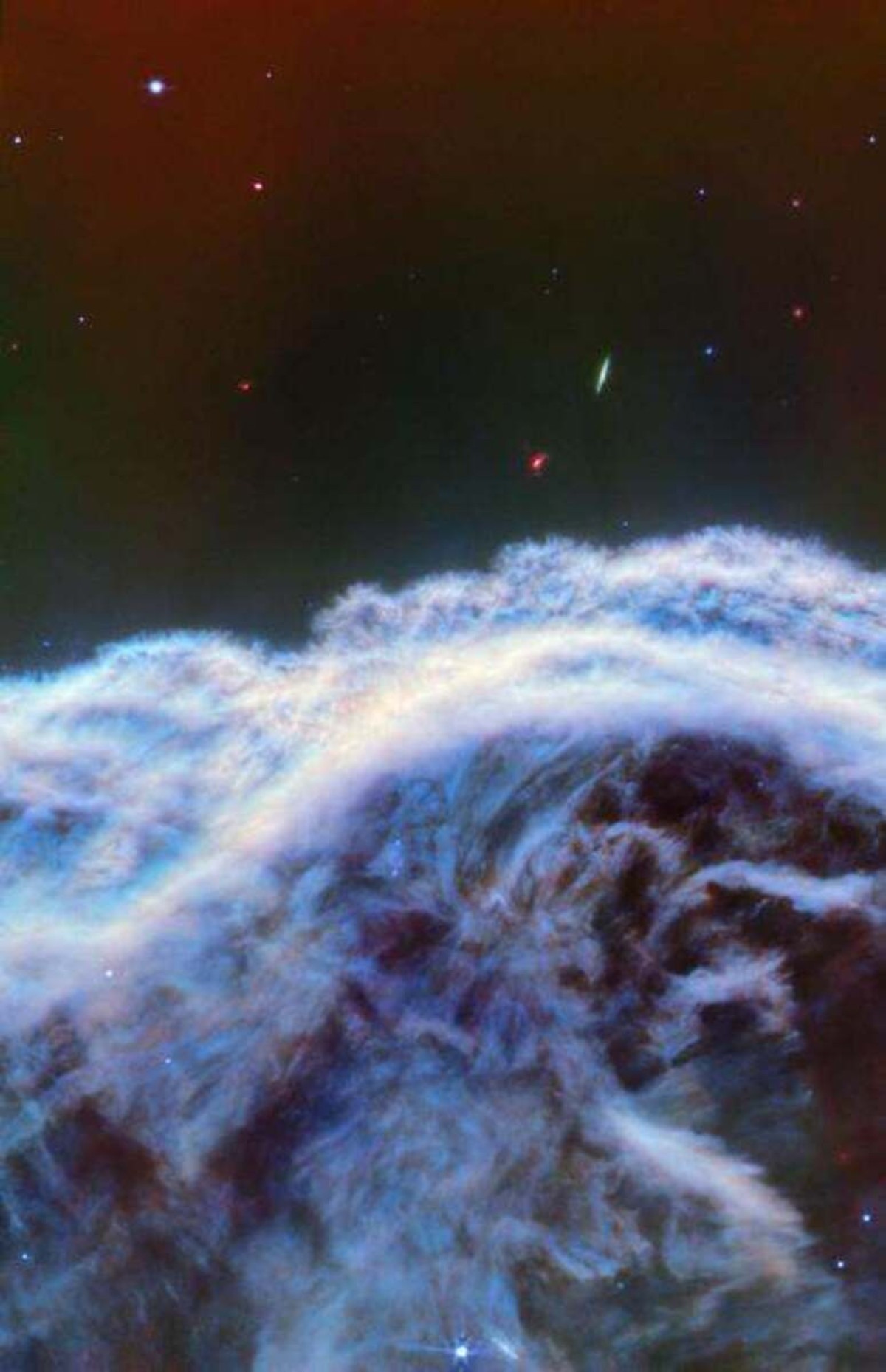 Imagens da nebulosa Cabeça de Cavalo captadas pelo telescópio James Webb