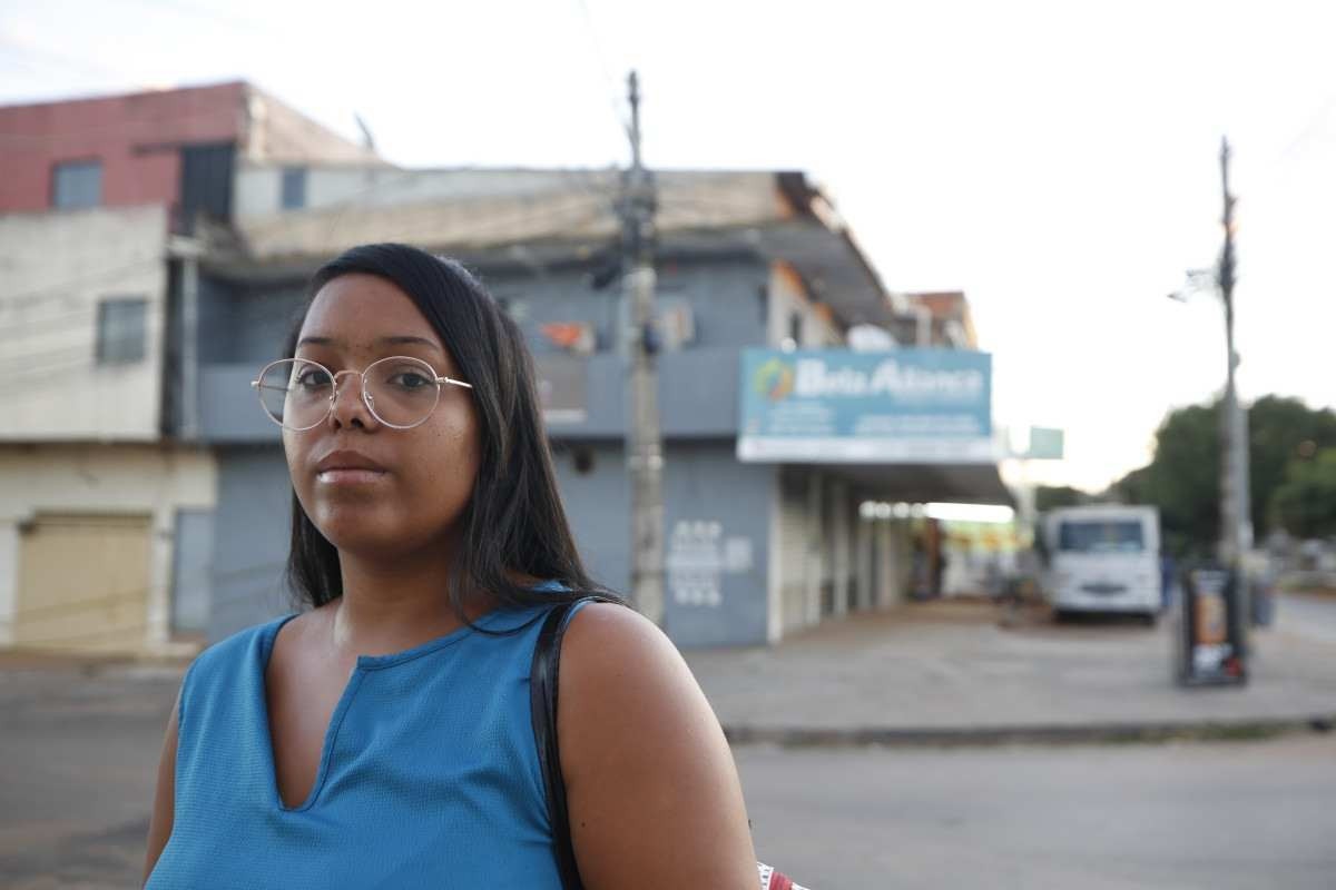 A estudante Geovana Cristina viu o desespero dos moradores