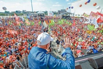 Em 2024, Lula participou de ato unificado das centrais. Porém, reclamou que o evento estava esvaziado -  (crédito:  Ricardo Stuckert / PR)