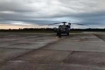 RS: FAB envia helicóptero para auxiliar no resgate das vítimas - FAB/Divulgação