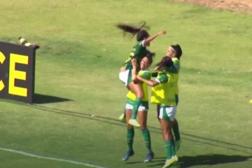 Palmeiras derrota Real Brasília por 3 a 0 -  (crédito: Foto: Reprodução)