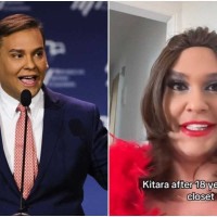 Ex-deputado George Santos grava vídeo vestido como drag queen 'após 18 anos no armário'
