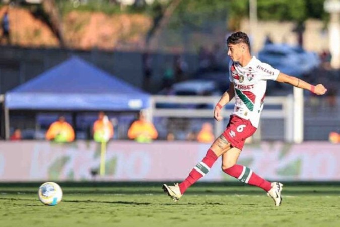 Diogo Barbosa foi titular do Fluminense na vitória sobre o Sampaio Corrêa -  (crédito: - Foto: Marcelo Gonçalves/Fluminense)