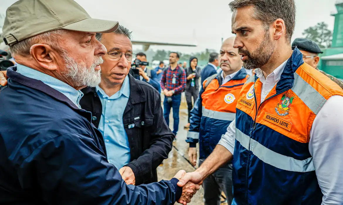 Lula garante recursos para o Rio Grande do Sul, atingido por temporais -  (crédito: EBC)