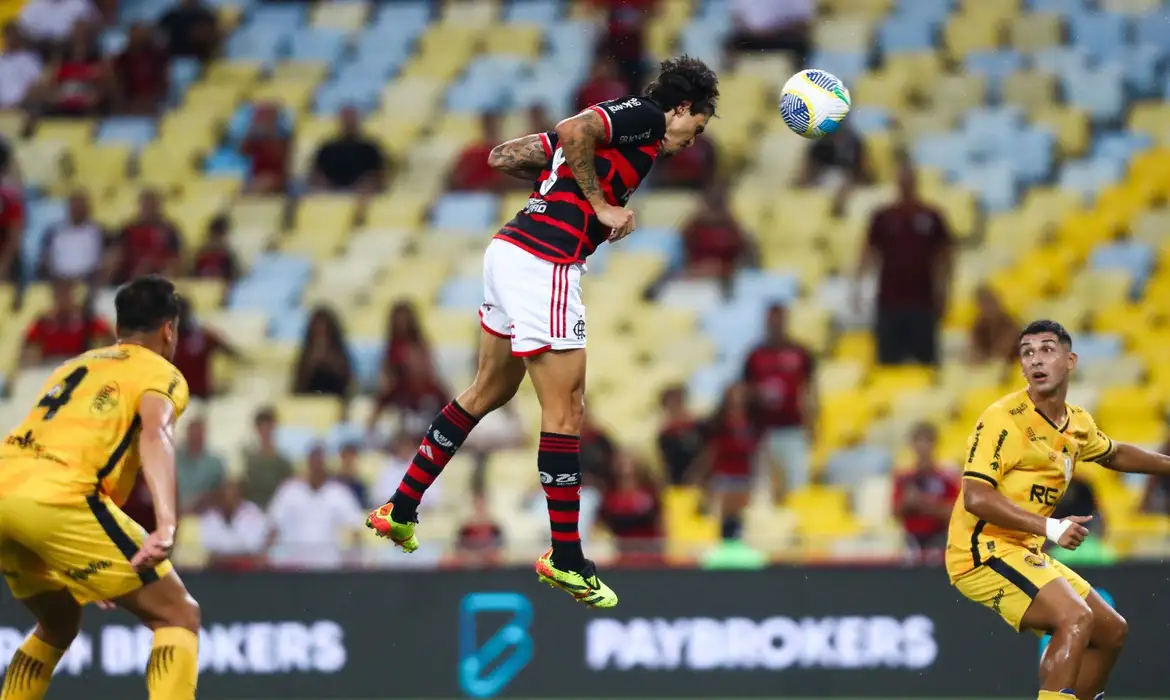 Fla conta com gol de Pedro para derrotar Amazonas na Copa do Brasil -  (crédito: EBC)