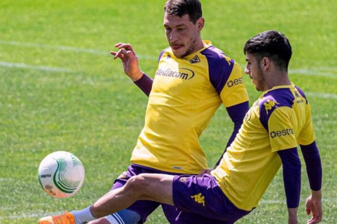 Fuorentina faz o apronto final para o duelo contra os belgas do Brugge -  (crédito: Foto: Divulgação / Fiorentina)