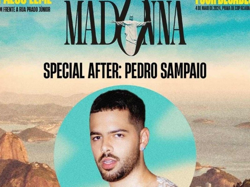 Pedro Sampaio se apresentará após o show de Madonna no Rio de Janeiro -  (crédito: Divulgação/Instagram/pedrosampaio)