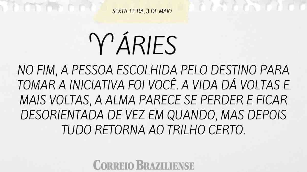 Áries | 03 de abril