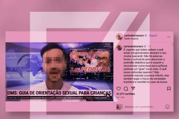 Em vídeo, o youtuber português Sérgio Tavares diz que a OMS criou um guia de orientação sexual para crianças, recomendando que iniciem a vida sexual o mais breve possível -  (crédito: Reprodução/Comprova)
