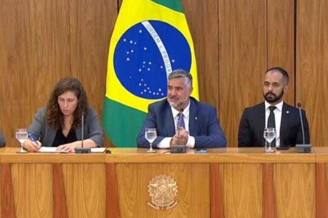 Coletiva de adiamento do CNU - (crédito: Reprodução/Gov.BR) Coletiva de adiamento do CNU - (crédito: Reprodução/Gov.BR)