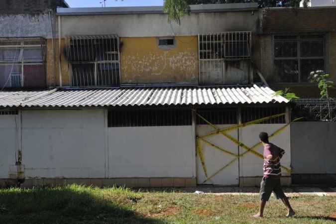 Fachada da pousada conhecida como 