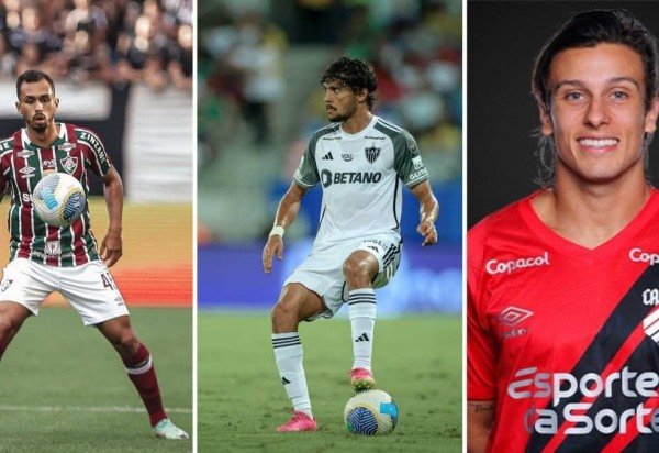 Lucas Merçon/Fluminense/Pedro Souza/Atlético/Divulgação/Athletico-PR/