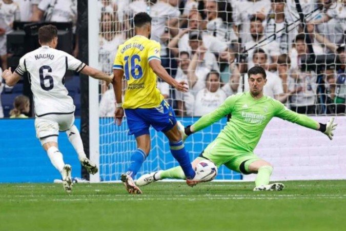 Courtois em ação pelo Real Madrid - (crédito: Foto: Antonio Villalba / Real Madrid) Courtois em ação pelo Real Madrid - (crédito: Foto: Antonio Villalba / Real Madrid)