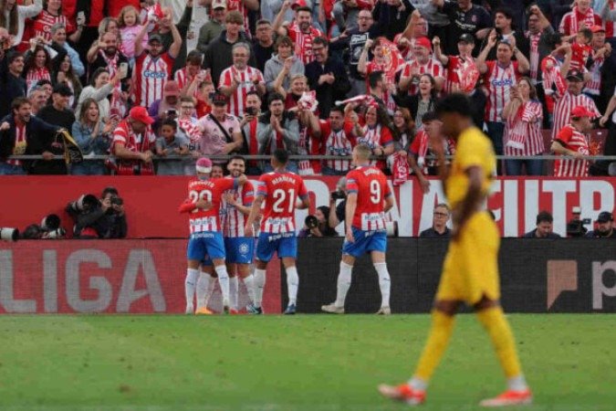Barcelona perde para Girona e dá adeus ao título da La Liga -  (crédito: Foto: Luis Gene / AFP)