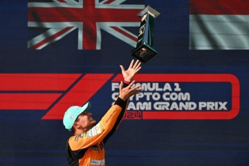 Lando Norris quebrou o tabu e venceu a primeira na F1 após 110 corridas       -  (crédito: Jim Watson/AFP)