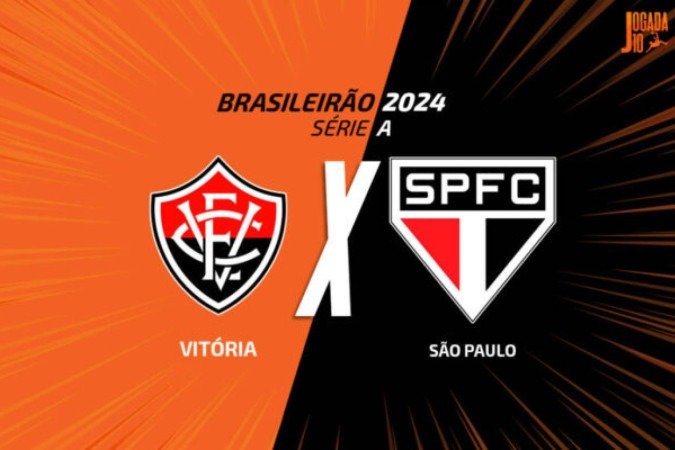 Vitória x São Paulo -  (crédito: Foto: Arte Jogada10)