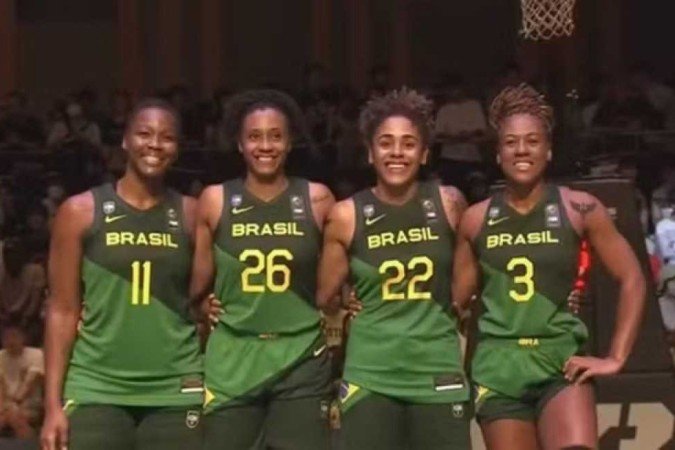 Seleção feminina de basquete estará fora de Paris-2024 - (crédito: Divulgação/CBB) Seleção feminina de basquete estará fora de Paris-2024 - (crédito: Divulgação/CBB)