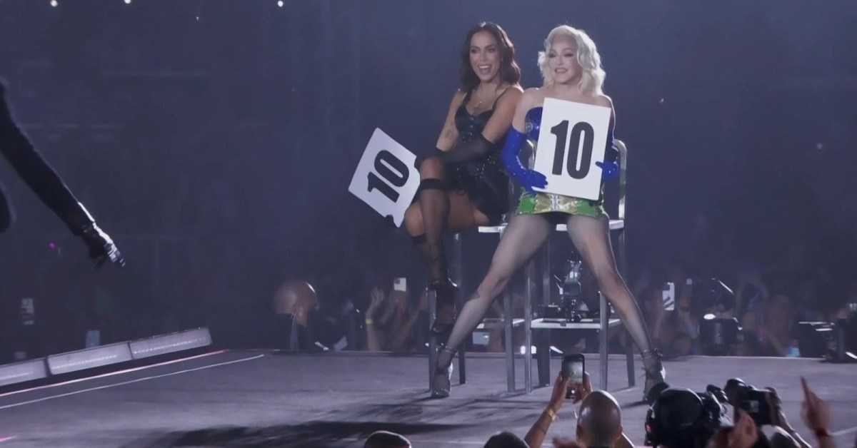 Madonna recebeu Anitta para o momento ballroom do show