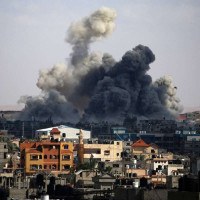 Imagem do conflito entre Israel e Hamas -  (crédito:  AFP)