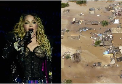 Financiamento do show de Madonna foi alvo de desinformação nas redes sociais -  (crédito: Pablo PORCIUNCULA/AFP e CARLOS FABAL / AFP)