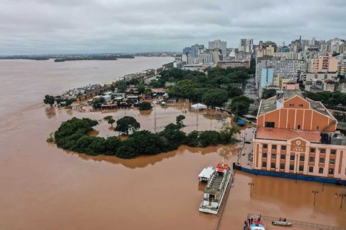 Rio Grande do Sul vive sua maior tragédia climática -  (crédito: GOVRS/REPRODUÇÃO)