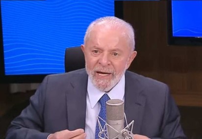 Presidente Lula em entrevista ao programa Bom dia Presidente nesta terÃ§a-feira (7/5)  -  (crédito: Reprodução/Canal Gov)