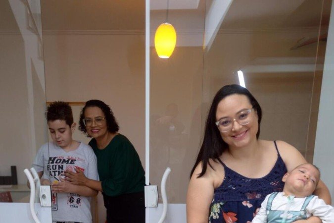  07/05/2024 Credito: Ed Alves/CB/DA.Press. Revista. Especial Dia das mães. Na foto, Marianna Nereu e o bebe Noah Nereu. 