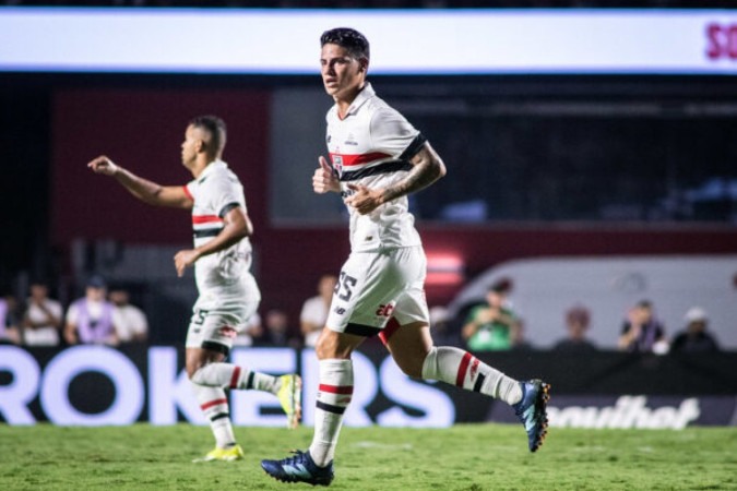 James Rodriguez volta a ser preterido no São Paulo -  (crédito:  GUILHERME VEIGA)