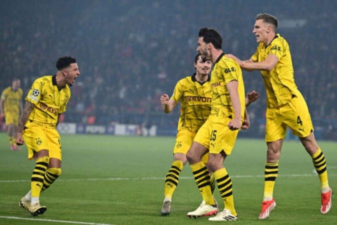 Momento do gol marcado por Mats Hummels - Foto: Miguel Medina/AFP via Getty Images - (crédito: Miguel Medina/AFP via Getty Images) Momento do gol marcado por Mats Hummels - Foto: Miguel Medina/AFP via Getty Images - (crédito: Miguel Medina/AFP via Getty Images)