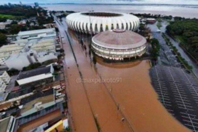 Povo gaúcho enfrenta um caos sem precedentes  -  (crédito: Foto: Max Peixoto/MetSul Meteorologia)