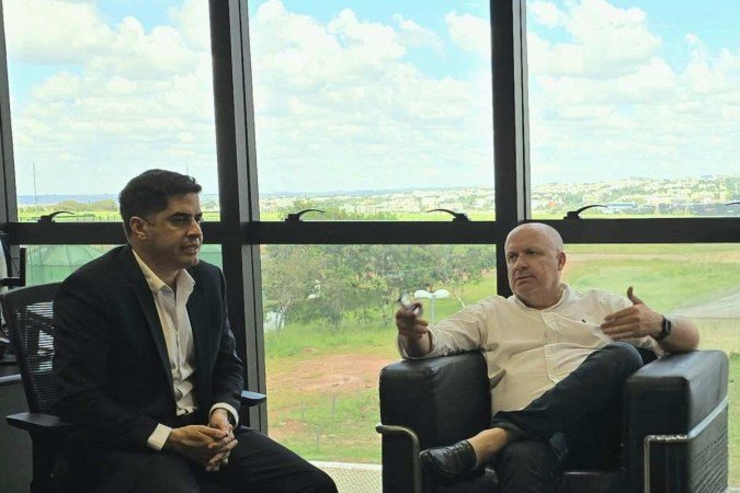 Os diretores Gustavo Dias (E) e Marcelo Cunha consideram o Biotic o projeto mais importante do governo