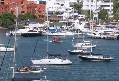 O aumento gradual do nível do mar na cidade de Cartagena, na Colômbia, está preocupando as autoridades locais.  -  (crédito: reprodução youtube AFP Español
)