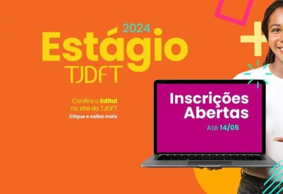 Inscrições para processo seletivo de estagiários seguem abertas até 14/5 -  (crédito: Divulgação/TJDFT)